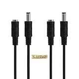 VCE 2-Pack 2.1mm x 5.5mm DC Power Male to Female Adapter Extension Cable for 12V CCTV Wireless IP Camera, LED, Car-6FT