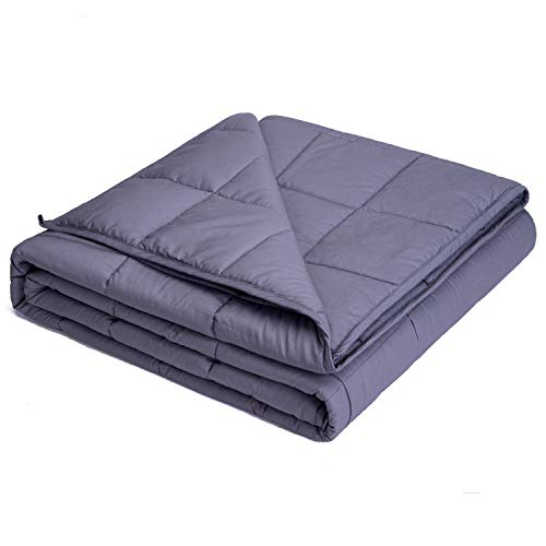 Kpblis Weighted Blanket 10 lbs 40" x 60" for 80120 lbs, 7 Layers Heavy Blanket with Cooling