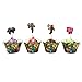 Wenhsin 24 Packs Minecraft Children's Birthday Parties for Dessert Cake Decoration Minecraft Cupcake Toppers for Birthday Party Event Decor