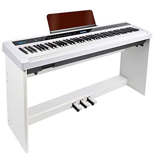 ZHRUNS Digital Piano, 88 Key Full Size Weighted Keyboard, Piano