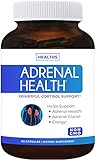 Adrenal Support & Cortisol Manager (Non-GMO) Powerful Adrenal Health with L-Tyrosine & Ashwagandha - Maintain Balanced Cortisol Levels & Stress Relief - Fatigue Supplement - 60 Capsules