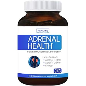 Adrenal Support & Cortisol Manager (Non-GMO) Powerful Adrenal Health with L-Tyrosine & Ashwagandha - Maintain Balanced…