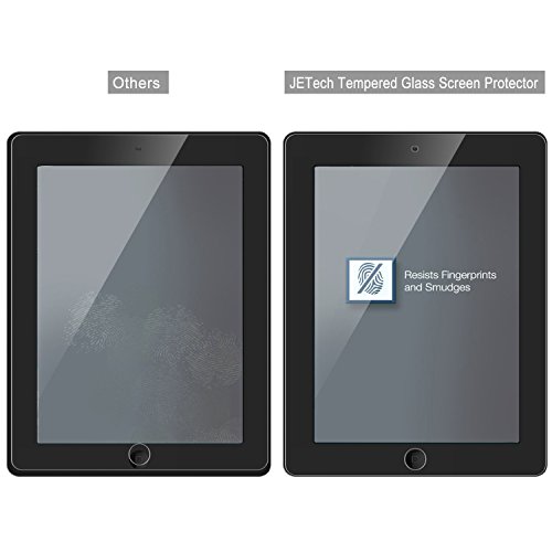 iPad Screen Protector, JETech Premium Tempered Glass Screen Protector Film for Apple iPad 2/3/4 - 0337
