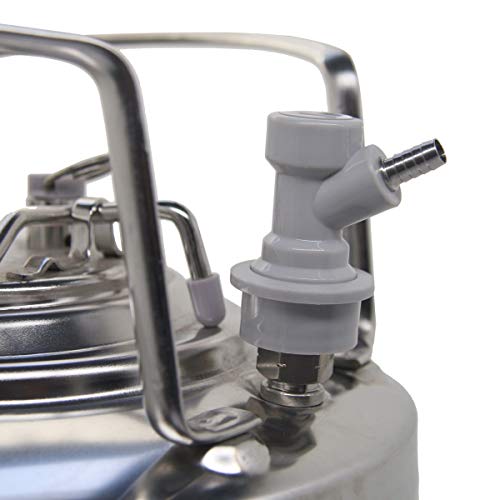 2 Pair Ball Lock Barded Cornelius Beer keg Tap Fittings Quick Disconnects (2 Gas 2 Liquid)