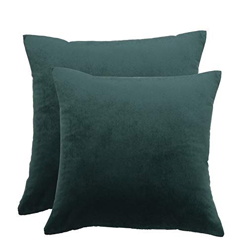Best pillow covers for hunter green sofas