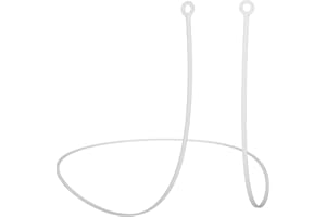 CURVD Earplug Lanyard, Soft Durable Flexible Premium Silicone Cord | Works with Most Earplugs with Removable Tips Compatible with CURVD Everyday, Loop Quiet/Engage/Experience, Vibes and More (Cloud)