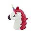 CHUYI Novelty Unicorn Shape Design 32GB USB 2.0 Flash Drive Cute Memory Stick Horse Thumb Drive Data Storage Pendrive Cartoon Jump Drive Gift (White)