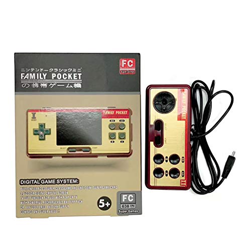 Sliversorrtery Data Frog Portable Handheld Game Players Built in 638 Classic Games Console 8 Bit Retro Video Game For Gift Support AV Out Put