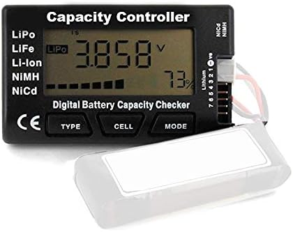 HTRC Battery Meter 5-in-1 Digital Capacity Checker Battery Balancer Intelligent Cell Meter for LiPo / LiFePO4 / Li-ion/NiCd/NiMH Batteries Packs