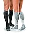 JOBST - 7528912 Sport Knee High 15-20 mmHg Compression Socks, Black/Grey, Large