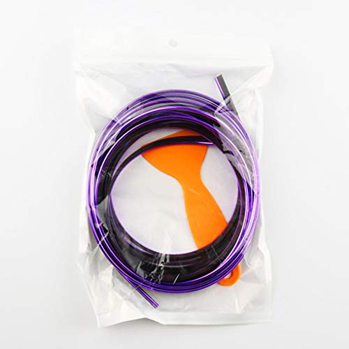 dianpo 5 Meters Car Door Dashboard Air Outlet Steering Simidi-Inner Flexible Strips Decoration Line Styling Car-Shaper Accessories - Thumbnail 7
