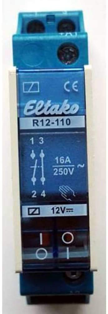 Eltako Schaltrelais Relay Module, Relay Switch, R12, 110, 12 V DC