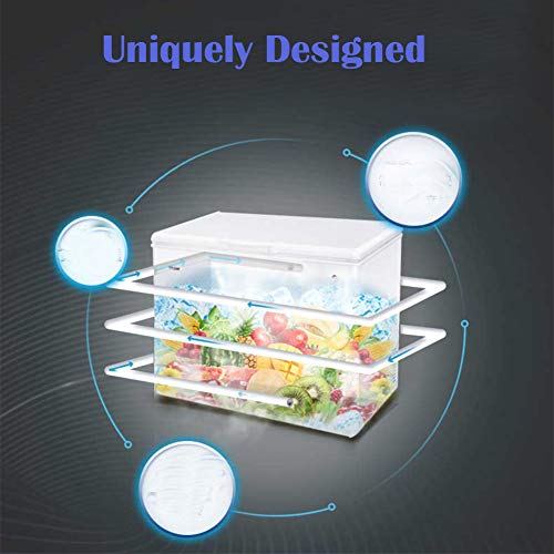 Commercial Top Chest Freezer - Atosa 9.6 Cu. Ft Deep Ice Cream Freezer with Adjustable Thermostat, Lock,Rollers, White(MWF-9010)
