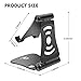 Adjustable Cell Phone Tablet Stand Multi-Angle, Foldable Desktop Stand Holder Dock Cradle