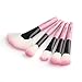 32-Piece Pink Cosmetic Makeup Brush Set with Pink Bag