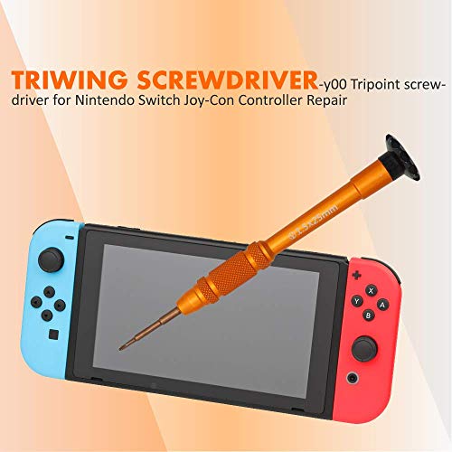 TECKMAN Nintendo Switch Triwing Screwdriver, 1.5mm Y00 Tripoint Screwdriver for Nintendo Switch Joy-Con Controller Repair