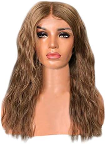 🎀🎀Clearance🎀🎀 Brazilian Virgin Hair Water Wave Pre Plucked Lace Front Wigs For Black Women (24 inch, Brown)