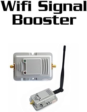 2.4GHz Wi-Fi Wireless LAN Broadband Amplifier Router Power Range Signal Booster with LED Indicator Silver (CXD-002W)