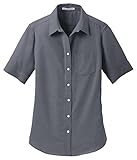 Port Authority Womens Short Sleeve SuperPro Oxford Shirt L659 -Black M