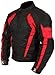 Milano Sport MJGAM03852X Gamma Motorcycle Jacket with Red Accent (Black, XX-Large)