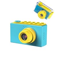 TURN RAISE Kids Digital Camera,Mini Gifts Shockproof Childrens Camcorders ,1080P HD Supported 10M Diving Waterproof Video Camera with Silicone Soft Cover for Outdoor Play (Blue)