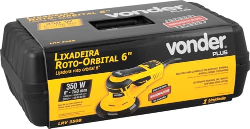 Vonder, Lixadeira Roto-Orbital 6", 350 W, Lrv 350B, 220 V~ Plus.