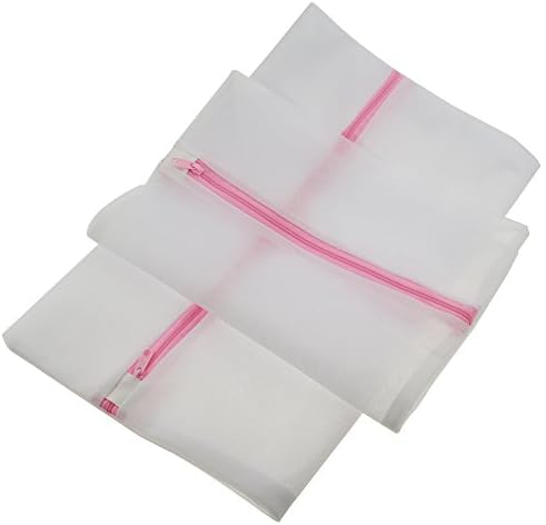 Onshowy Set of 2 Mesh Laundry Bags Extra Thick Terylene Wash Bags (1 Large 1 Small)
