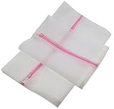 Onshowy Set of 2 Mesh Laundry Bags Extra Thick Terylene Wash Bags (1 Large 1 Small)
