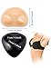 Frienda 4 Pairs Self-Adhesive Bra Pads Inserts Removable Push Up Breast Enhancer for Bikini, 2 Shapes (Black and Beige)