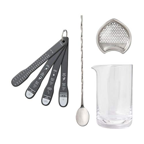 Rabbit Cocktail Mixing Kit, 4Piece, Stainless/Glass Pricepulse