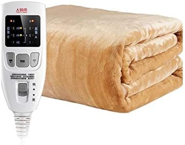 電気敷き毛布 電気毛布 掛け 敷毛布 冬用寝具 ベッド用電気毛布 電気毛布 ダブルコントロール タイマー付き加温ベッド 4つの温度設定 サイズ 180 150cm 漏電保護 火事防止 ふわふわ 肌触り良い 暖かい ギフト 防寒対策 冬のギフト Size 180 150cm