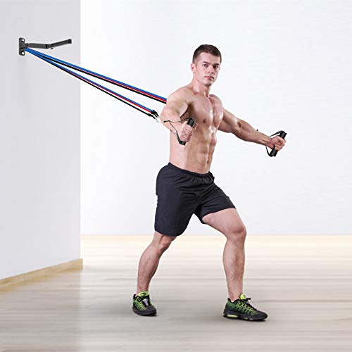 Speed Bag Boxing Kit with Resistance Straps, Adjustable Height Boxing