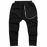 eTree Little Boys' Zipper Collapse Thick Harem Pants