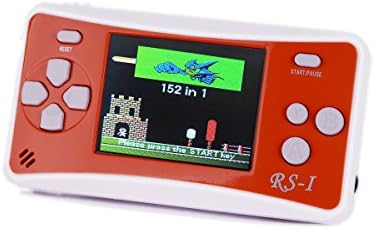 Kids' Classic Retro Handheld Game Console,QINGSHE Portable Video Game Player 2.5'' LCD 8 Bit 152 in 1 Games ,Arcade Style Old School Gaming System,Best Electronics Toy for Kids as Birthday Gift-Orange