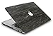 KECC Compatible with MacBook Pro 15 inch Case 2019 2018 2017 2016 Release A1990 A1707 Protective Italian Leather Hard Shell Case, Brown Wood Leather