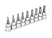 TEKTON 3/8-Inch Drive Star Bit Socket Set, T10 - T50, 9-Sockets | 1351