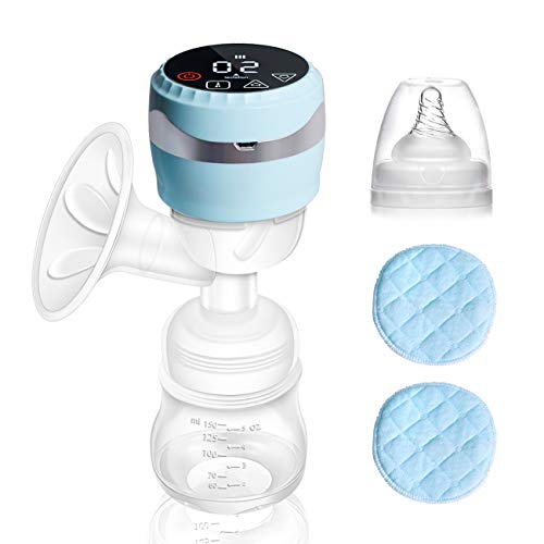 PiAEK Electric Breastfeeding Pumps, Integrated Portable Milk Breast Pump Rechargeable Battery Adjustable Massage Suction (Include 2 Pcs Nursing Pads Free) - Thumbnail 7
