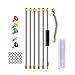 ZALALOVA Pressure Washer Wand Extension, 6Pcs Stainless Steel Extension Wand 1Pc 30¡ãDegrees Curved Rod Extension 8.1ft Replacement Lance 1/4