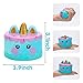 R HORSE 4 Pack Unicorn Squishy Set Narwhale Cake, Unicorn Cake, Unicorn Donut, Rainbow Horse Kawaii Cream Scented Squishy Soft Decompression Squeeze Toys Kids Stress Relief Toy Hop Prop