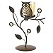 Gifts & Decor Wise Owl Ornamental Vine Leaf Votive Candleholder Stand