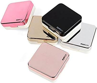 Cute Contact Lenses Case Lens Box Set Eye Cosmetic Container Luxury Design Crown (Light Pink)