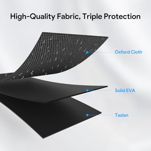 WAVLINK Funda rígida de EVA con Cremallera para Carcasa SSD, Compatible con WL-UTE50, WL-UTE51, WL-ST401C y WL-ST406C, Funda de Viaje, Funda Protectora y Bolsa de Almacenamiento