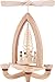 Angel Choir Christmas Pyramid, Nautural Wood Finish, 1-Tier German Christmas Pyramid - German Christmas Angels - 28cm / 11 inch