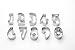 Fox Run 3640 Number Cookie Cutter Set, Stainless Steel, 10-Piece