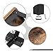 VASAGLE Industrial Coffee Table, Hexagonal Wooden Table, Stable Metal Frame and Mesh Shelf, Rustic Brown