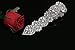 QueenDream Shinning Rhinestone Applique Dress Embellishment Bling Bling Decorative Rhinestone Trim 45cm Length