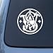 CMI322 Smith and Wesson Guns Logo - Car, Truck, Notebook, Vinyl Decal Sticker | Vinyl Color: White