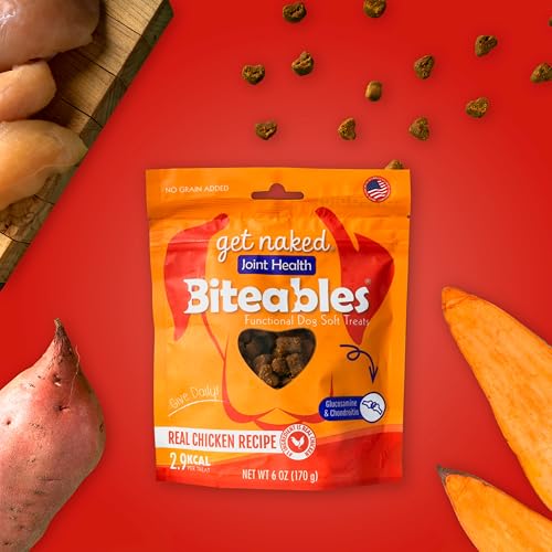 GET NAKED BITEABLES JOINT HEALTH SOFT TREATS FOR DOGS 6OZ BAG