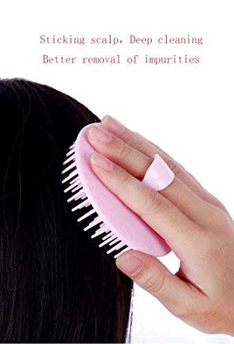 hair scalp brush dandruff cleaning brush shower scalp shampoo brush scalp massager pack of 2 green and yellow pricepulse