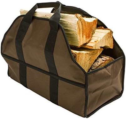Firewood Log Carrier Canvas Log tote - Simple, Sturdy, Easy Handy for carrying Logs